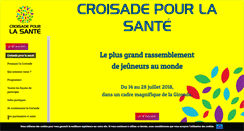 Desktop Screenshot of croisadepourlasante.org
